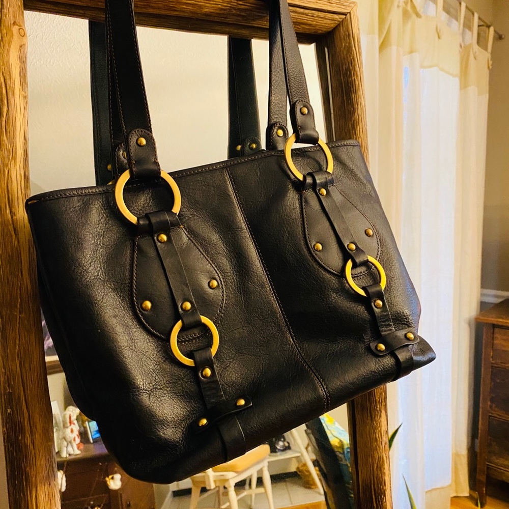 Leather Handbag Timeless Etienne Aigner Style